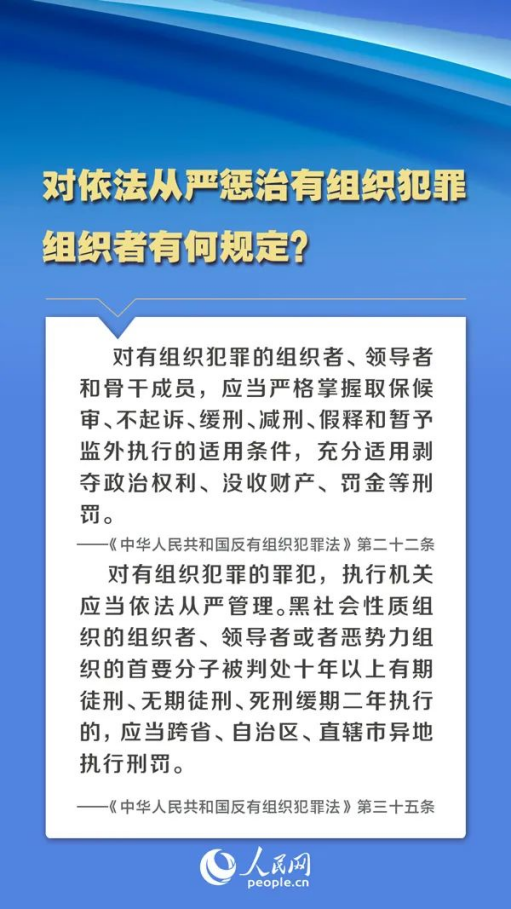 普法課堂 | 人民網(wǎng)圖解《反有組織犯罪法》